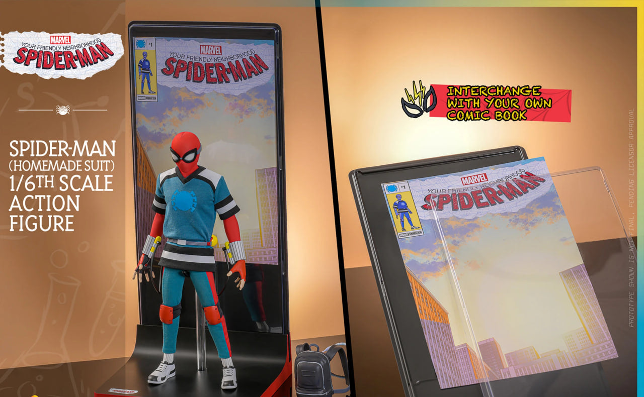 READY🔥Hot Toys HONO Studio HS07 Your Friendly Neighborhood Spider-Man - Spider-Man (Homemade Suit) Action Figure