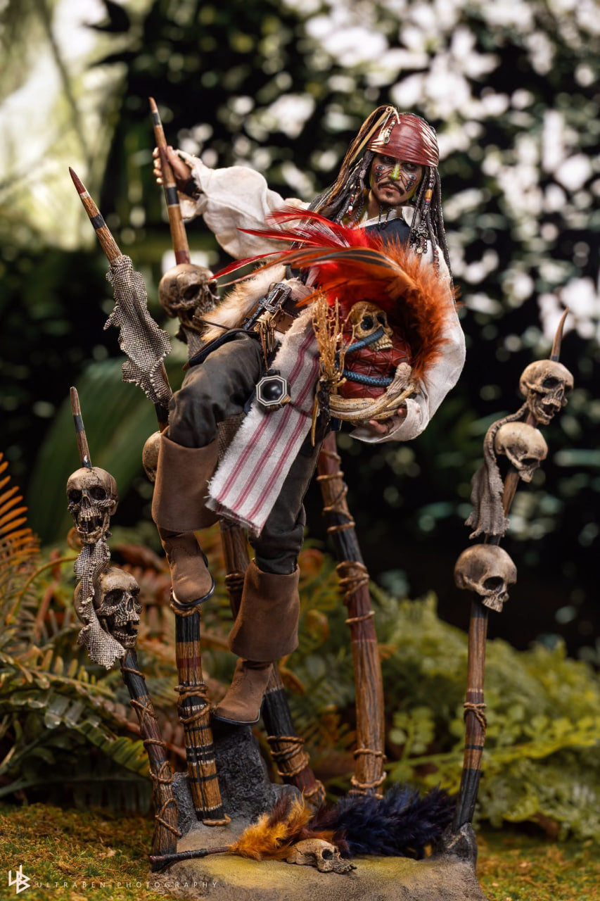 READY🔥Hot Toys DX48 Pirates of the Caribbean: Dead Man’s Chest Pelegostos Chief Jack Sparrow 1/6th scale Collectible Figure