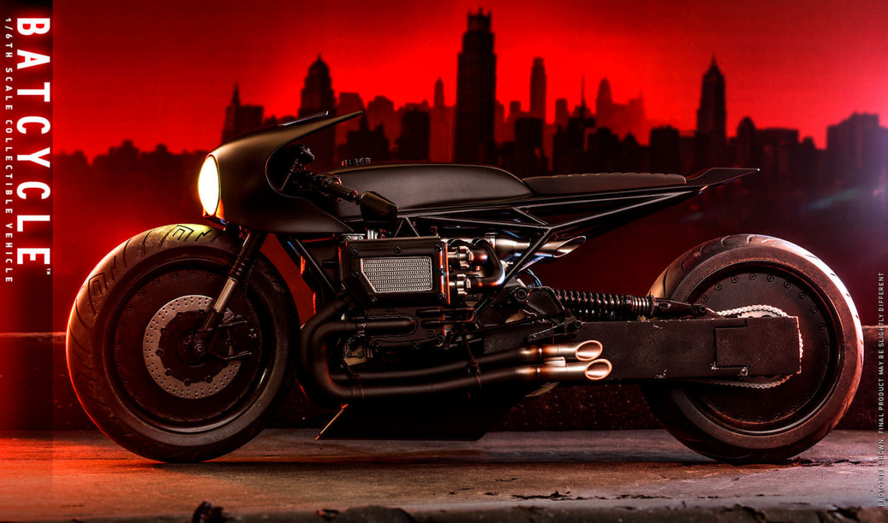 READY🔥Hot Toys MMS642 THE BATMAN 1/6 BATCYCLE