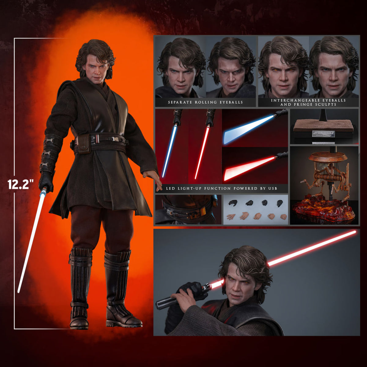 READY🔥Hot Toys MMS839 Star Wars: Revenge of the Sith 1/6th scale Anakin Skywalker Collectible Figure