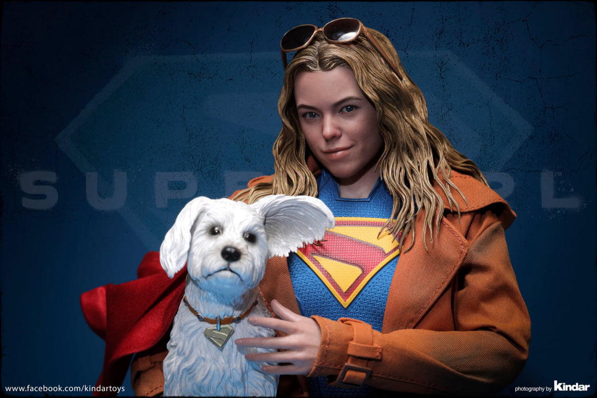 READY🔥Hot Toys MMS869 Supergirl - Supergirl & Krypto 1/6th scale Collectible Set