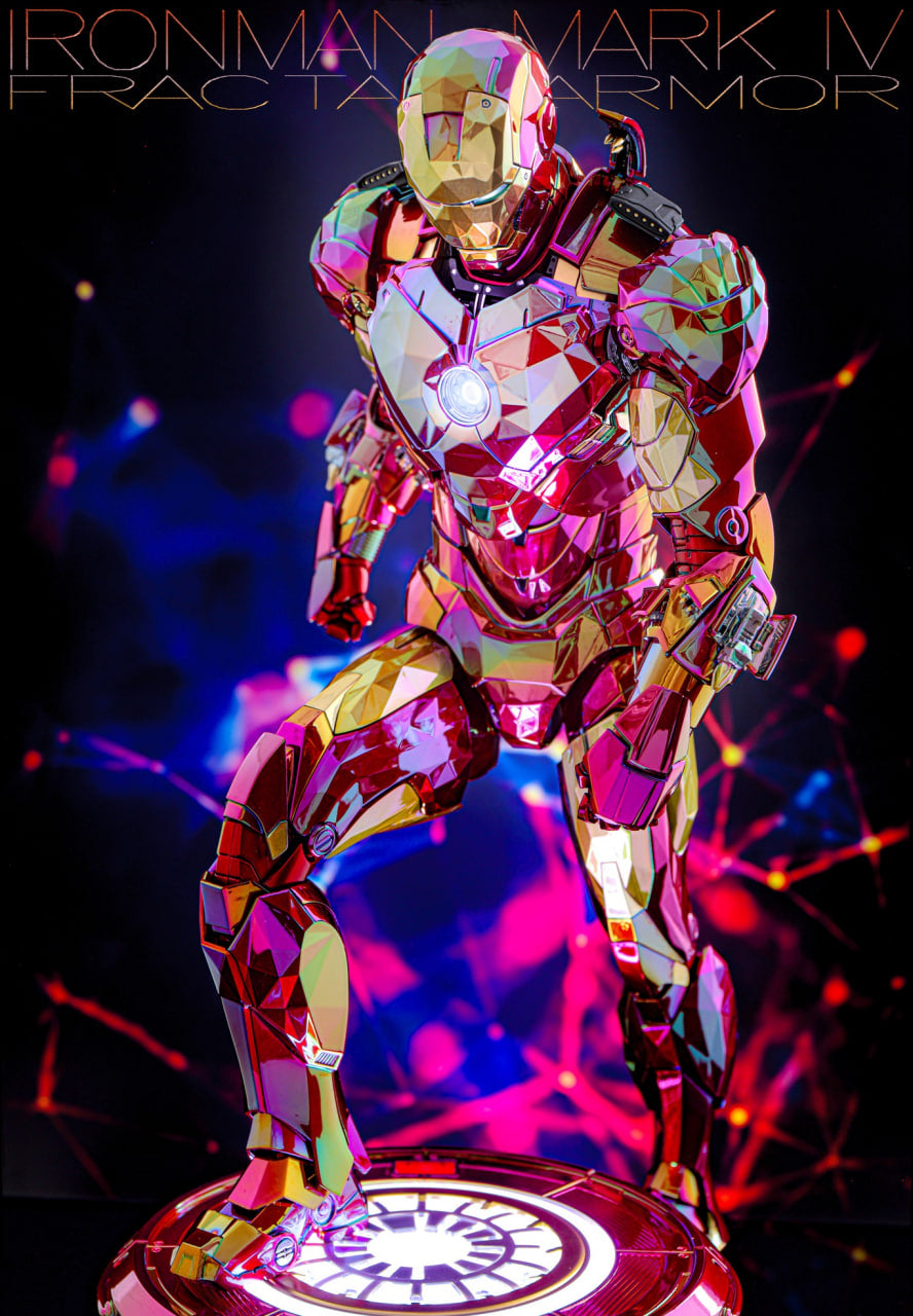 🔥Hot Toys MMS792D70 Iron Man 2: 1/6th scale Iron Man Mark IV (Fractal Armor) Collectible Figure Limited Edition [Hot Toys Exclusive]