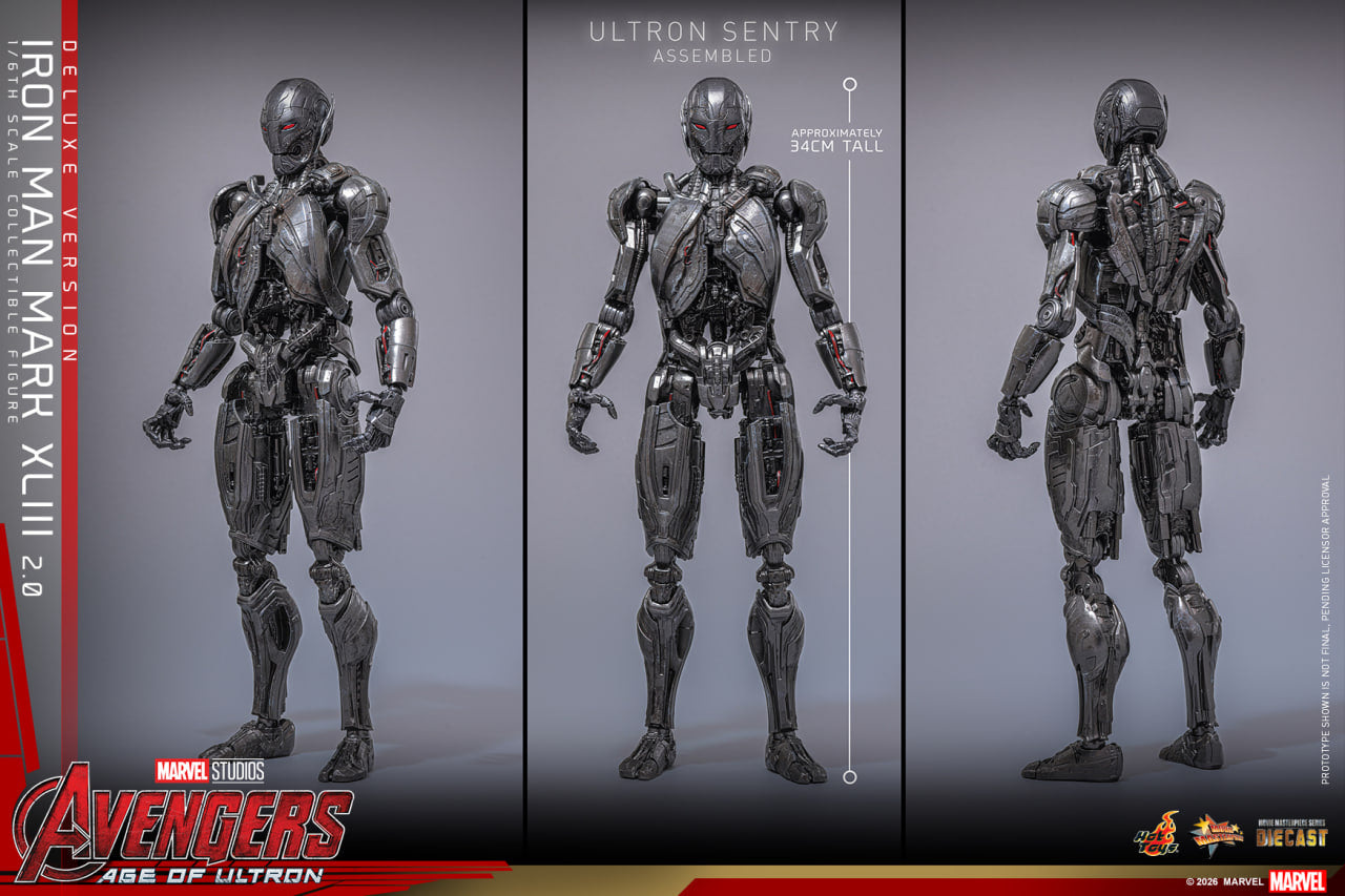Preorder🔥Hot Toys MMS866D81 Avengers: Age of Ultron 1:6 Iron Man Mark XLIII (2.0) (Deluxe)