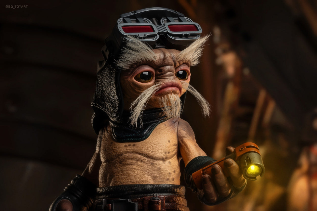 🔥Hot Toys LMS017 Star Wars: The Mandalorian & Grogu - Anzellan Droidsmith Life-Size Collectible Figure