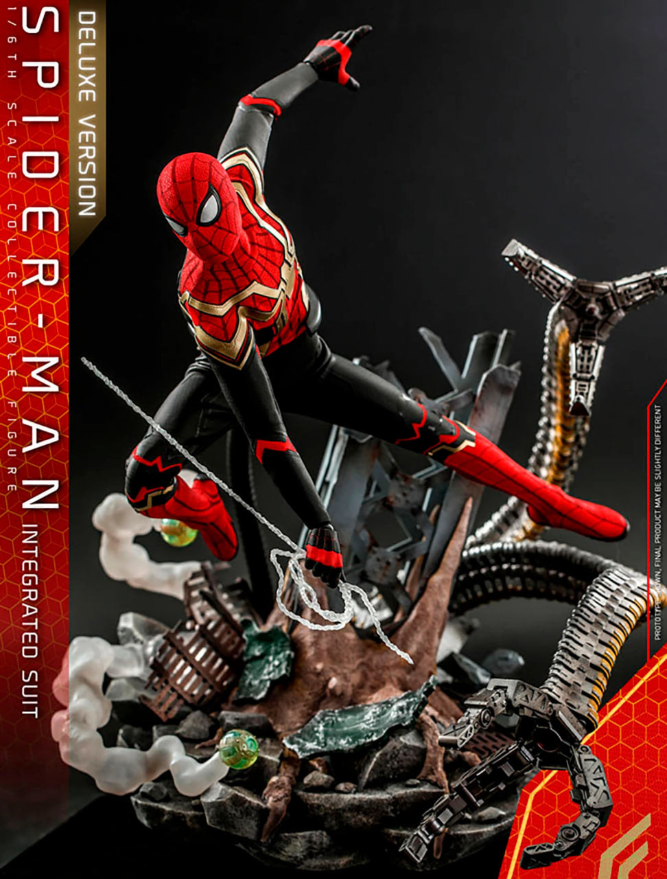 READY🔥Hot Toys MMS624 NO WAY HOME 1/6 SPIDER-MAN (INTEGRATED SUIT) Deluxe