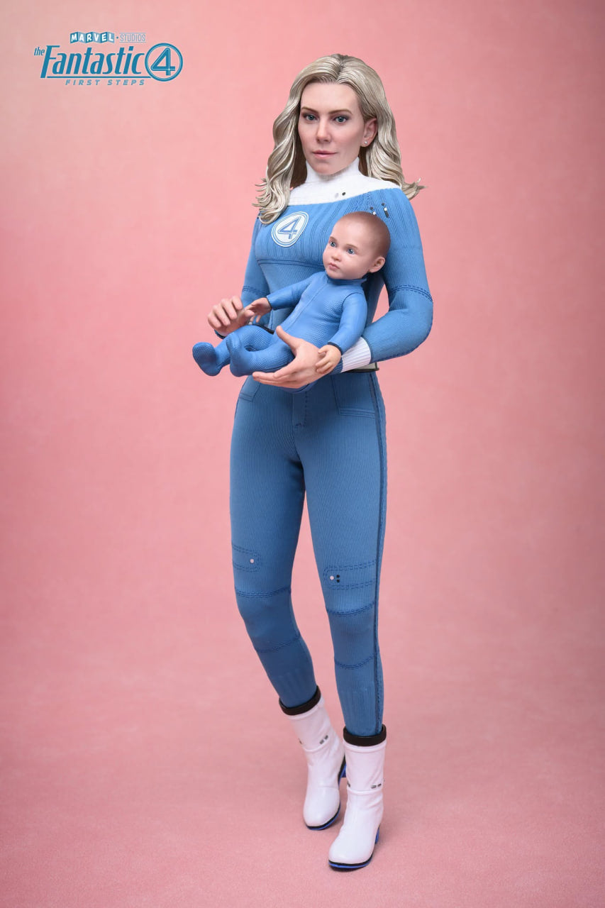 READY🔥Hot Toys MMS824B The Fantastic Four: First Steps 1/6 Invisible Woman and H.E.R.B.I.E. Collectible Set Special Edition