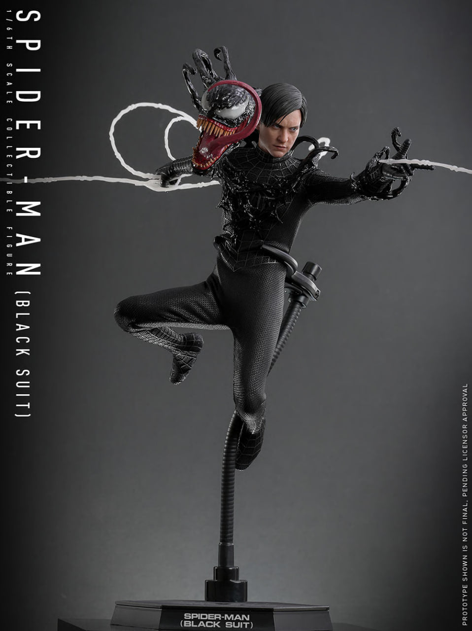 READY🔥Hot Toys MMS727 Spider-Man 3 1/6 Spider-Man (Black Suit) Regular