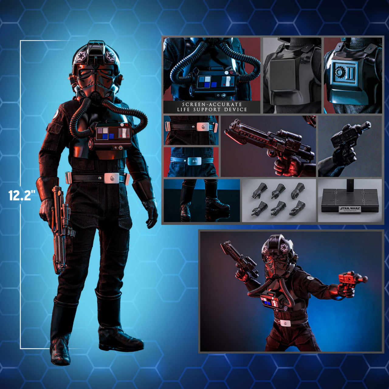 READY🔥Hot Toys MMS798 Star Wars Episode IV : A New Hope 1/6th scale TIE Fighter Pilot Collectible Figure