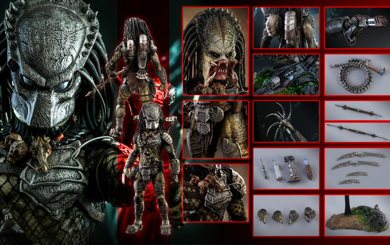 🔥Hot Toys MMS443 ALIENS VS. PREDATOR: REQUIEM 1/6 WOLF PREDATOR (HEAVY WEAPONRY)