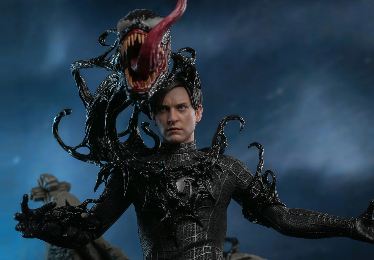 Pre-Owned🔥Hot Toys MMS727B Spider-Man 3 Spiderman (Black Suit) Special Edition 1/6th Scale Collectible Figure