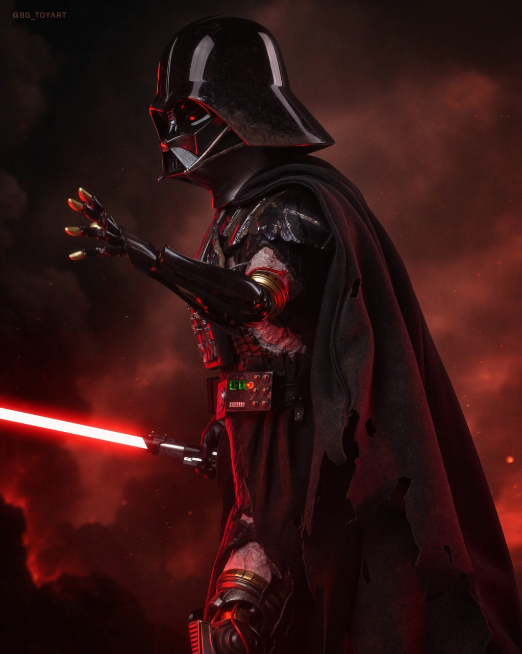 READY🔥Hot Toys DX45 Star Wars Darth Vader (Battle Damaged) (Deluxe Version) 1/6th scale Collectible Figure