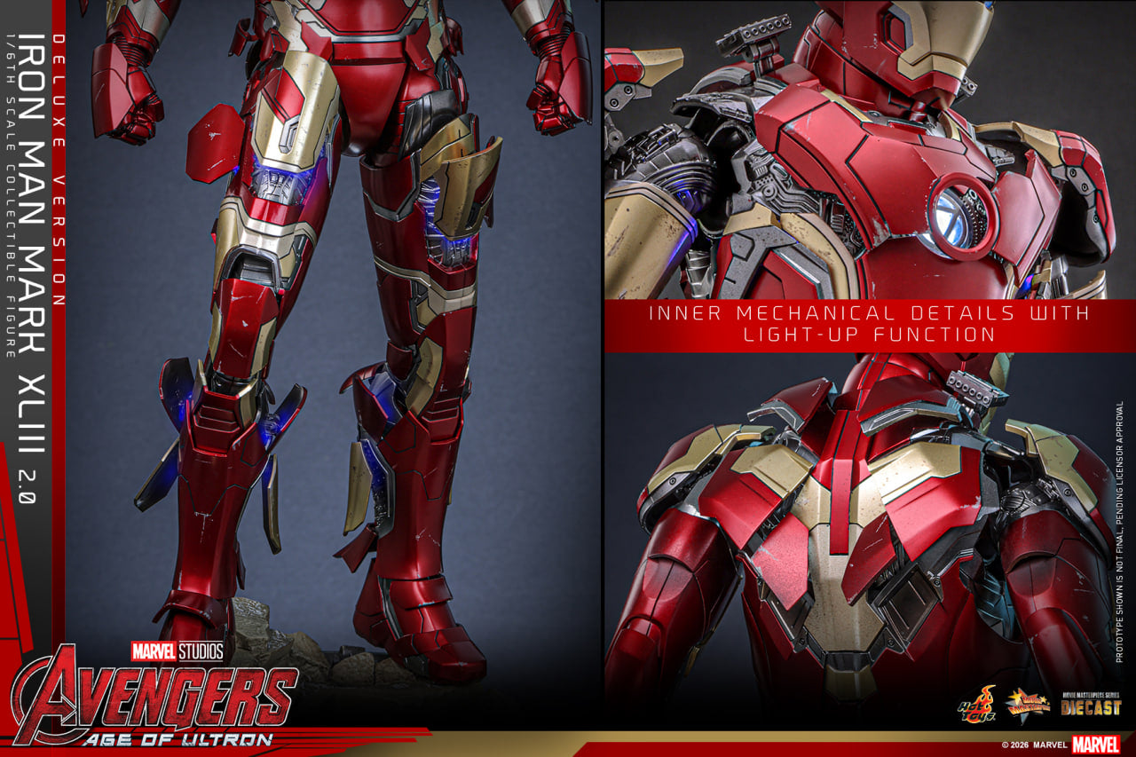 Preorder🔥Hot Toys MMS866D81 Avengers: Age of Ultron 1:6 Iron Man Mark XLIII (2.0) (Deluxe)