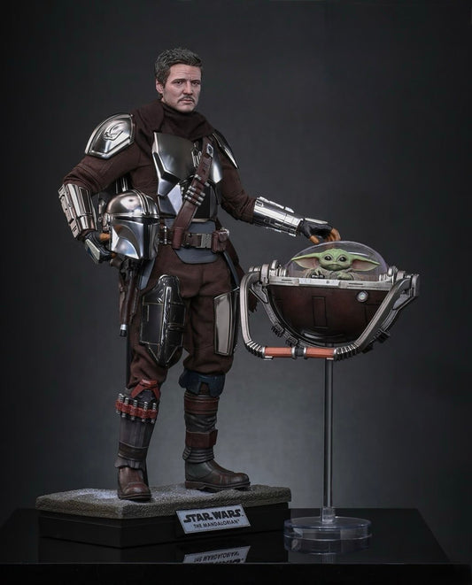 Preorder🔥Hot Toys MMS872 Star Wars: The Mandalorian & Grogu - The Mandalorian & Grogu Collectible Set (Deluxe Version)