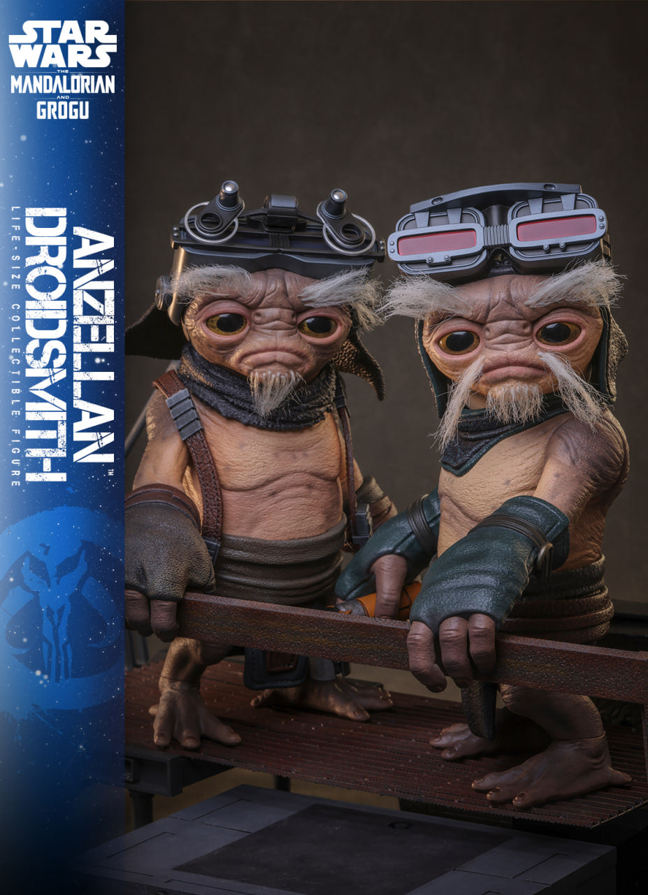 Preorder🔥Hot Toys LMS017 Star Wars: The Mandalorian & Grogu - Anzellan Droidsmith Life-Size Collectible Figure