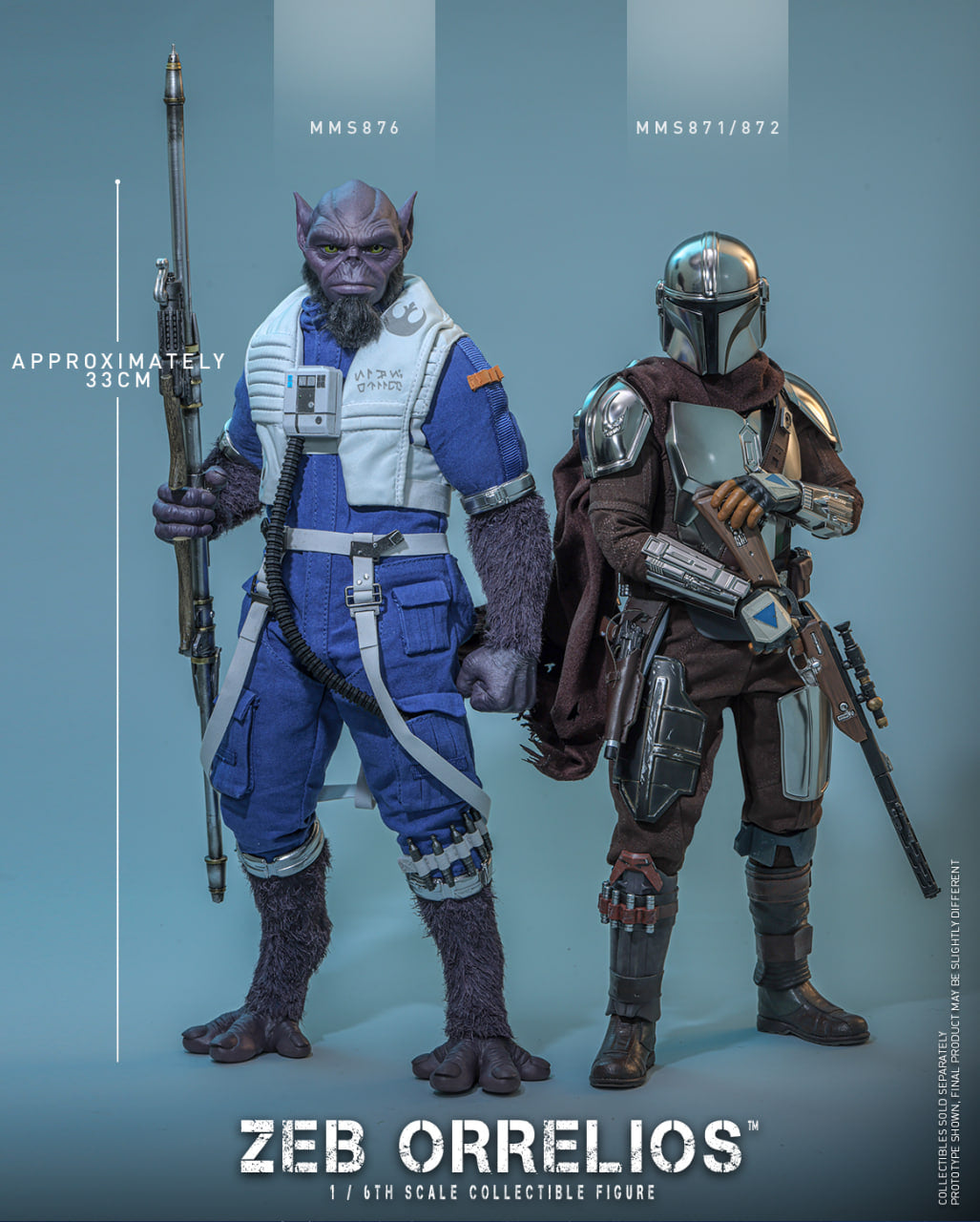 Preorder🔥Hot Toys MMS876 Star Wars: The Mandalorian & Grogu 1/6th scale Zeb Orrelios Collectible Figure