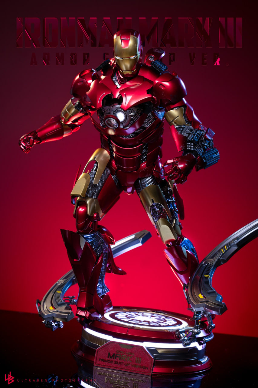 🔥Hot Toys MMS825D72B Iron Man 1/6th scale Iron Man Mark III (Armor Suit Up Version) Collectible Figure Special Edition
