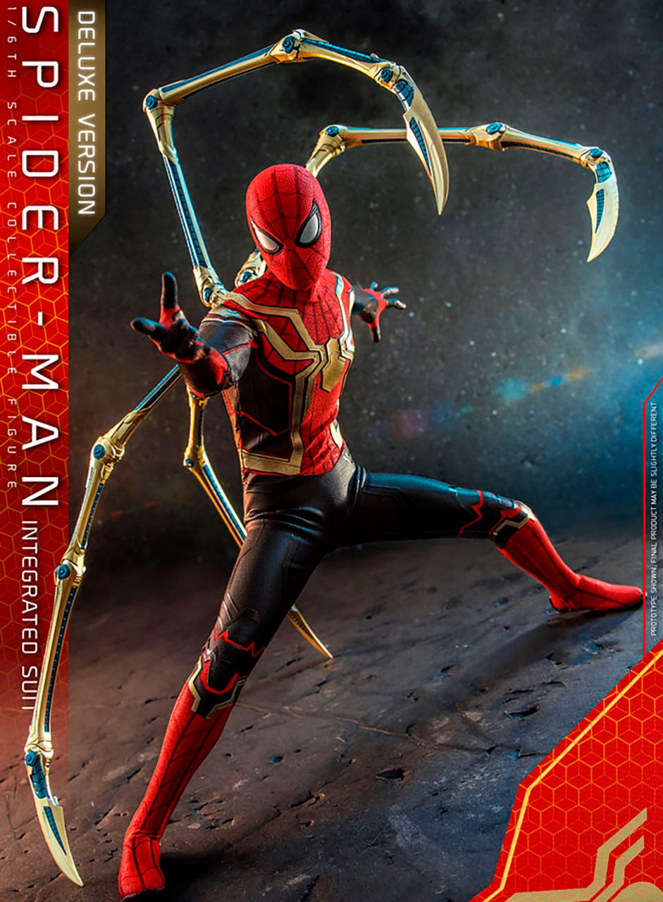READY🔥Hot Toys MMS624 NO WAY HOME 1/6 SPIDER-MAN (INTEGRATED SUIT) Deluxe