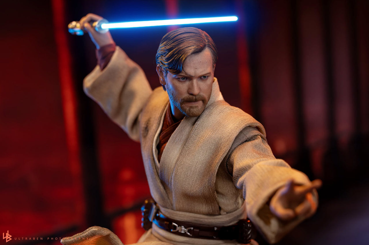 🔥Hot Toys MMS843 Star Wars: Revenge Of The Sith - Obi-Wan Kenobi (Mustafar) 1/6th Scale Collectible Figure