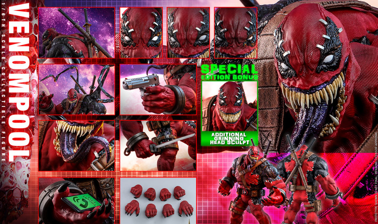 READY🔥Hot Toys VGM35b MARVEL CONTEST OF CHAMPIONS 1/6 VENOMPOOL Special