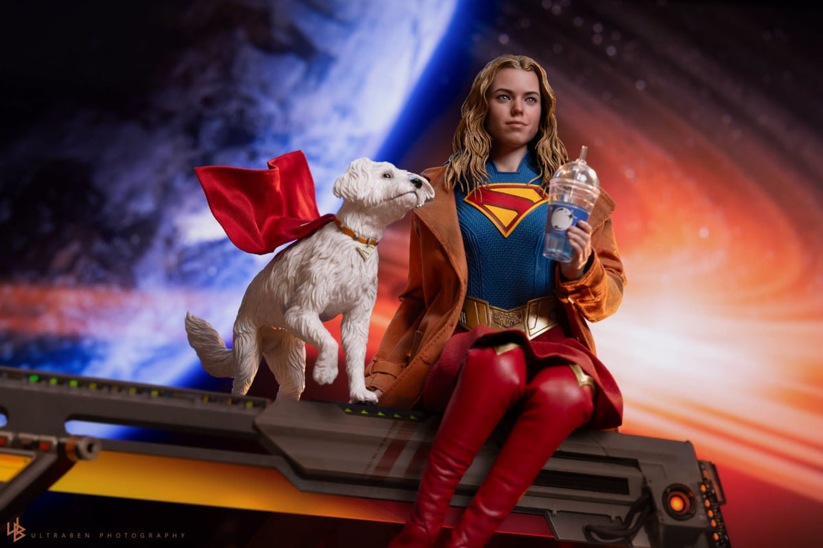 READY🔥Hot Toys MMS869 Supergirl - Supergirl & Krypto 1/6th scale Collectible Set