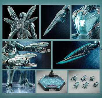 The 1/6th Scale Iron Man Mark LXXXV (Holographic Version) Collectible Figure specially features: