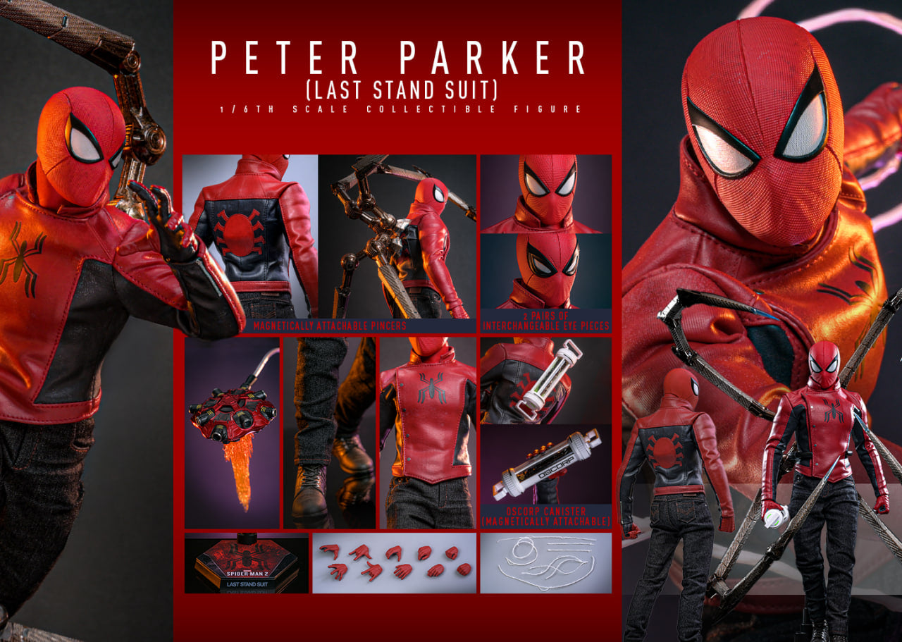 READY🔥Hot Toys VGM71 Marvel's Spider-Man 2 1/6th scale Peter Parker (Last Stand Suit) Collectible Figure [Hot Toys Exclusive]