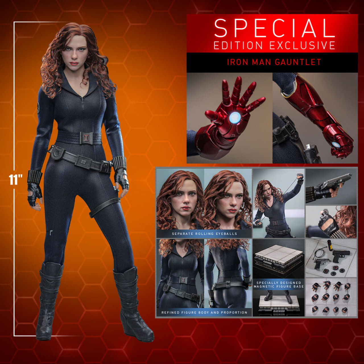 Preorder🔥Hot Toys MMS757AEB Marvel Iron Man 2 Black Widow (Artisan Edition) 1/6th scale Collectible Figure