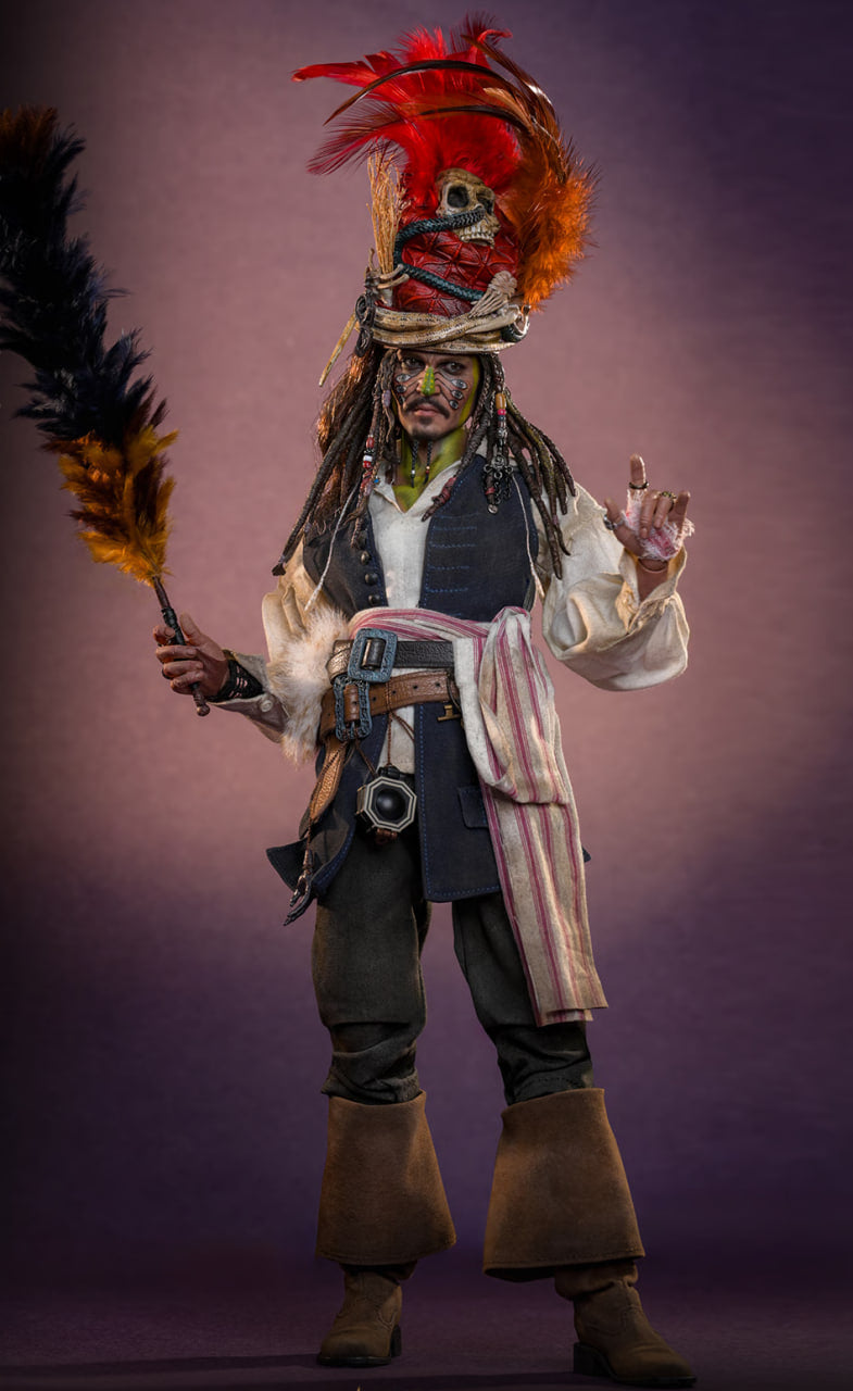 Preorder🔥Hot Toys DX48 Pirates of the Caribbean: Dead Man’s Chest Pelegostos Chief Jack Sparrow 1/6th scale Collectible Figure