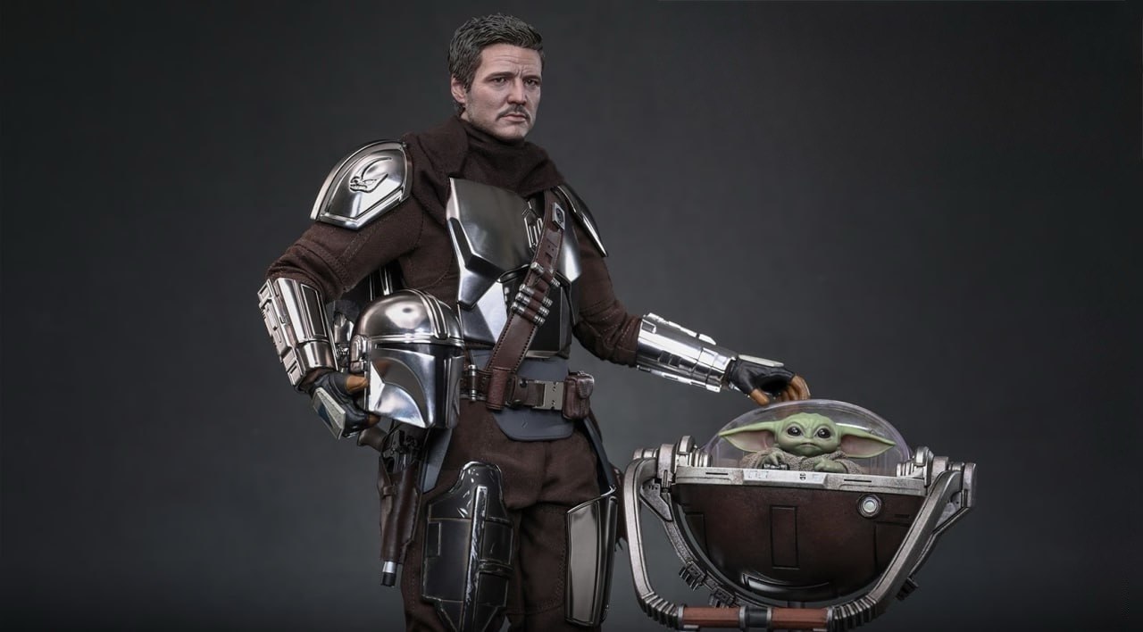 Preorder🔥Hot Toys MMS872 Star Wars: The Mandalorian & Grogu - The Mandalorian & Grogu Collectible Set (Deluxe Version)