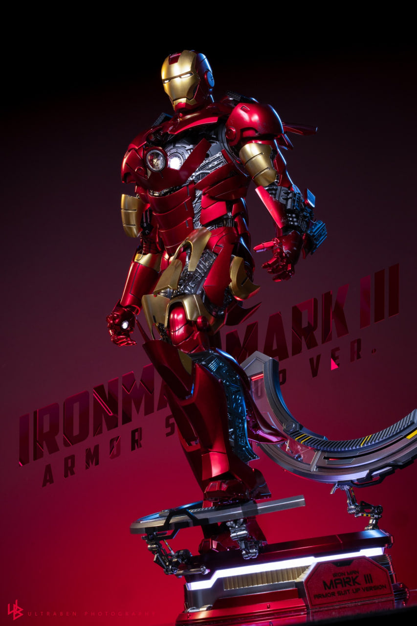🔥Hot Toys MMS825D72B Iron Man 1/6th scale Iron Man Mark III (Armor Suit Up Version) Collectible Figure Special Edition