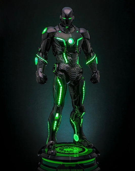 🔥Hot Toys CMS036D83 Marvel Comics Superior Iron Man (Infamous Neon Version) [Hot Toys Exclusive] 1/6th scale Collectible Figure