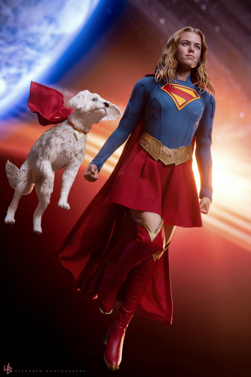 READY🔥Hot Toys MMS869 Supergirl - Supergirl & Krypto 1/6th scale Collectible Set