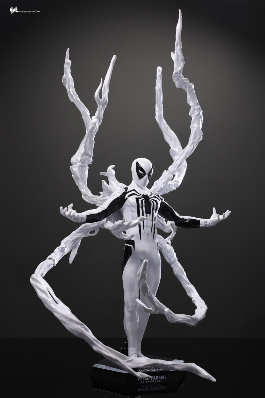 READY🔥Hot Toys VGM69 Marvel Spider-Man 2 Spiderman 1/6th scale Peter Parker (Anti-Venom Suit) Collectible Figure