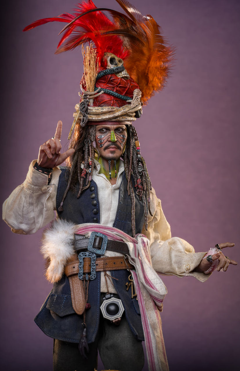 Preorder🔥Hot Toys DX48 Pirates of the Caribbean: Dead Man’s Chest Pelegostos Chief Jack Sparrow 1/6th scale Collectible Figure