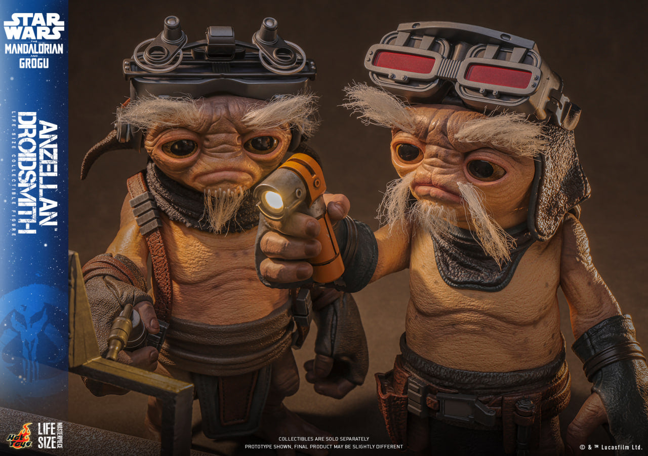 Preorder🔥Hot Toys LMS017 Star Wars: The Mandalorian & Grogu - Anzellan Droidsmith Life-Size Collectible Figure