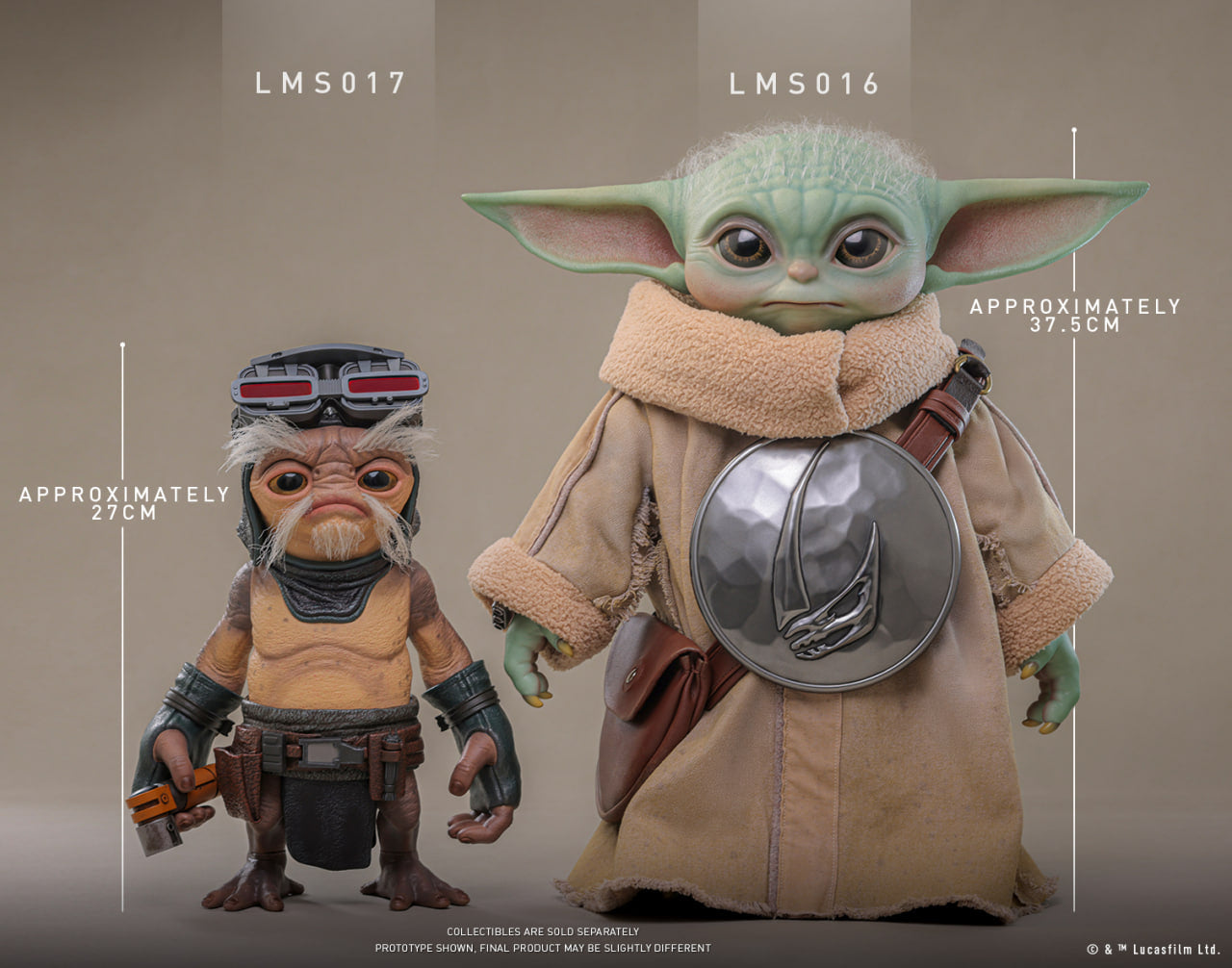 Preorder🔥Hot Toys LMS016 Star Wars: The Mandalorian & Grogu - Grogu Life-Size Collectible Figure