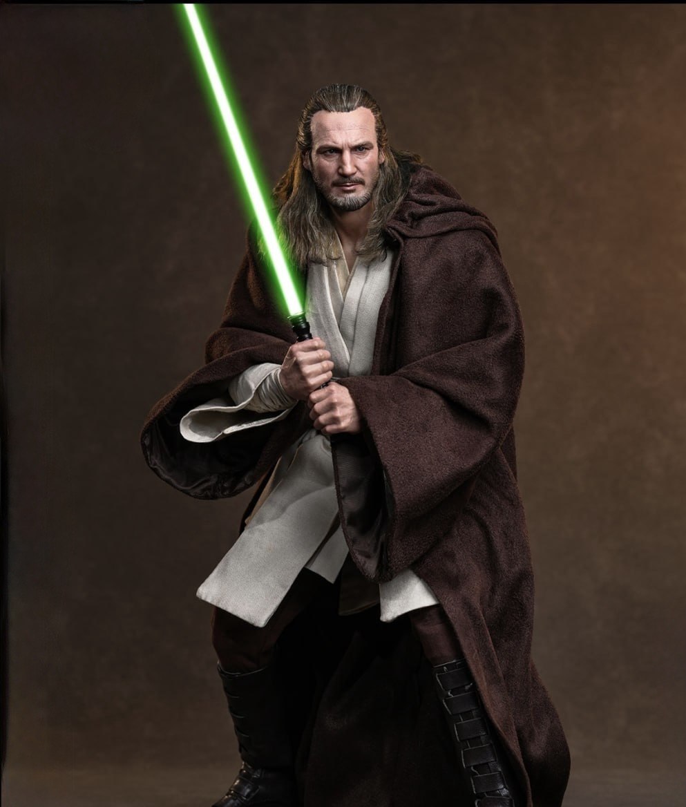 Preorder🔥Hot Toys MMS881AE Star Wars: The Phantom Menace 1/6th scale Qui-Gon Jinn (Artisan Edition) [Hot Toys Exclusive] 】