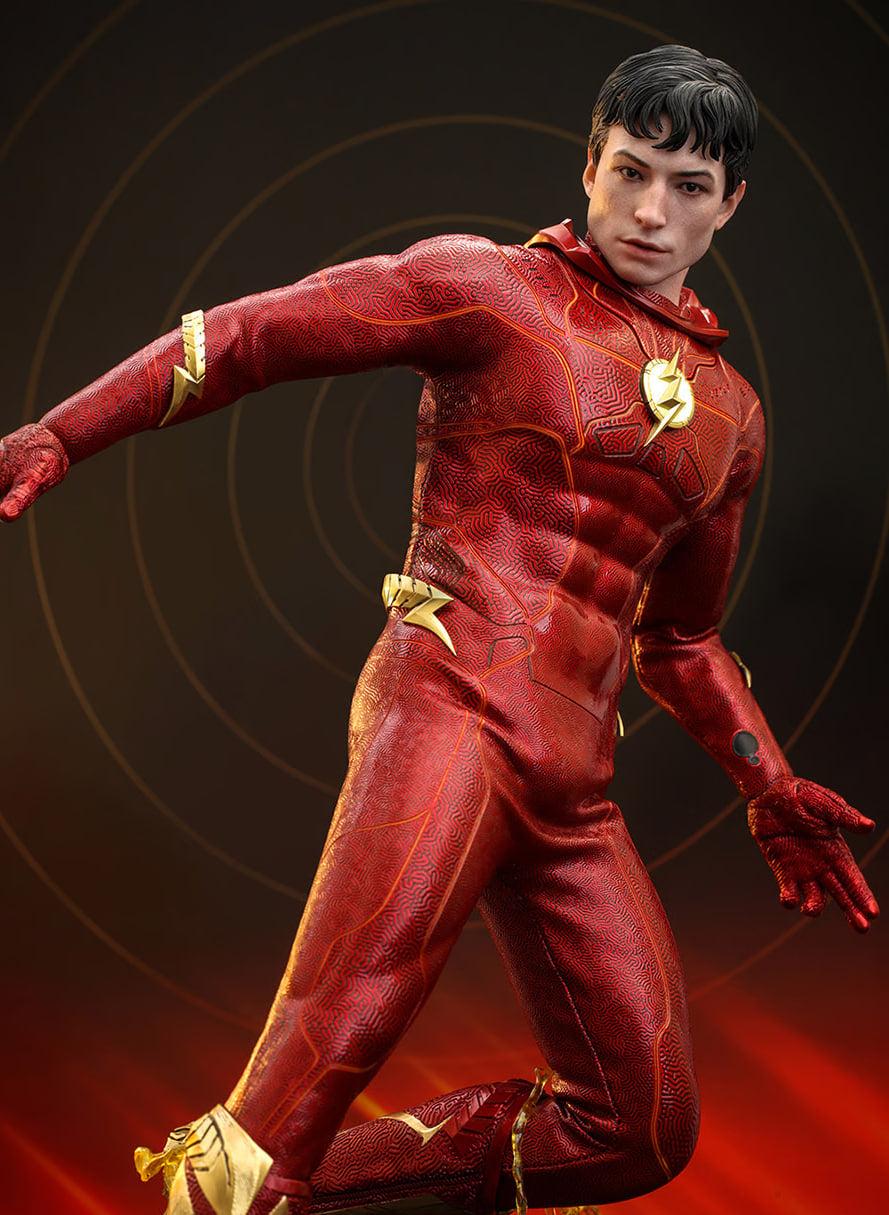 Preorder🔥Hot Toys MMS713B The Flash – The Flash 1/6 Scale Collectible Figure (Special Version) with The Life Size The Flash Signet Ring