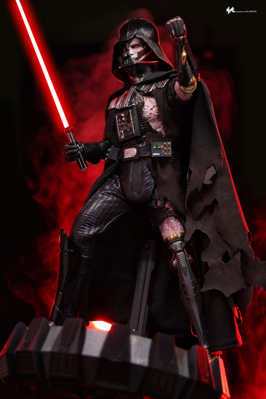 READY🔥Hot Toys DX45 Star Wars Darth Vader (Battle Damaged) (Deluxe Version) 1/6th scale Collectible Figure