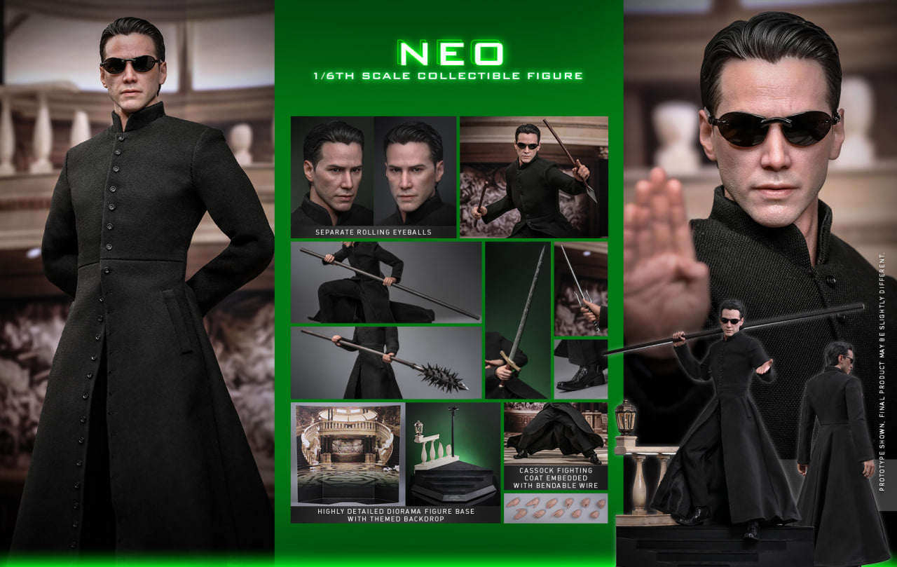 Preorder🔥Hot Toys MMS868 The Matrix Reloaded Neo 1/6th scale Collectible Figure