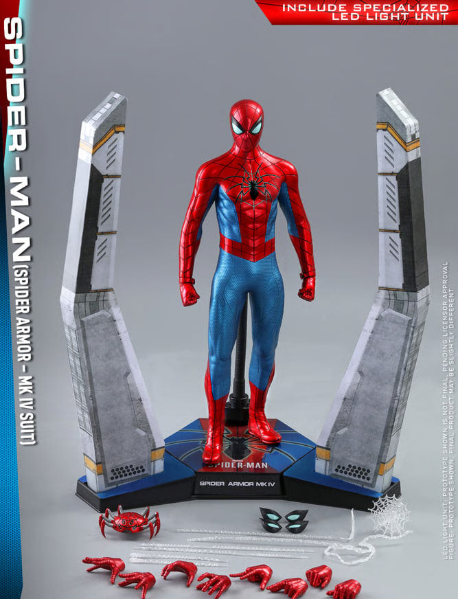 READY🔥Hot Toys VGM43 MARVEL'S SPIDER-MAN (SPIDER ARMOR - MK IV SUIT)