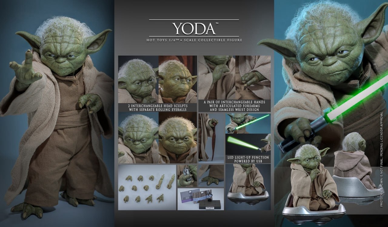 Preorder🔥Hot Toys MMS878 Star Wars: Revenge of the Sith 1/6th scale Yoda Collectible Figure