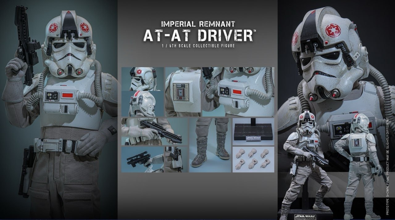 READY🔥Hot Toys MMS845 Star Wars: The Mandalorian & Grogu Imperial Remnant AT-AT Driver 1/6th scale Collectible Figure