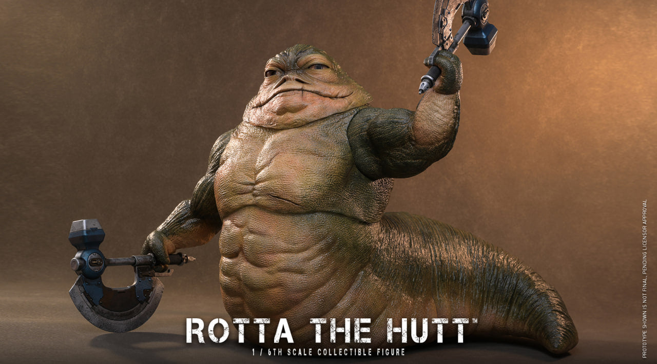 Preorder🔥Hot Toys MMS885 Star Wars: The Mandalorian & Grogu - 1/6th scale Rotta The Hutt Collectible Figure