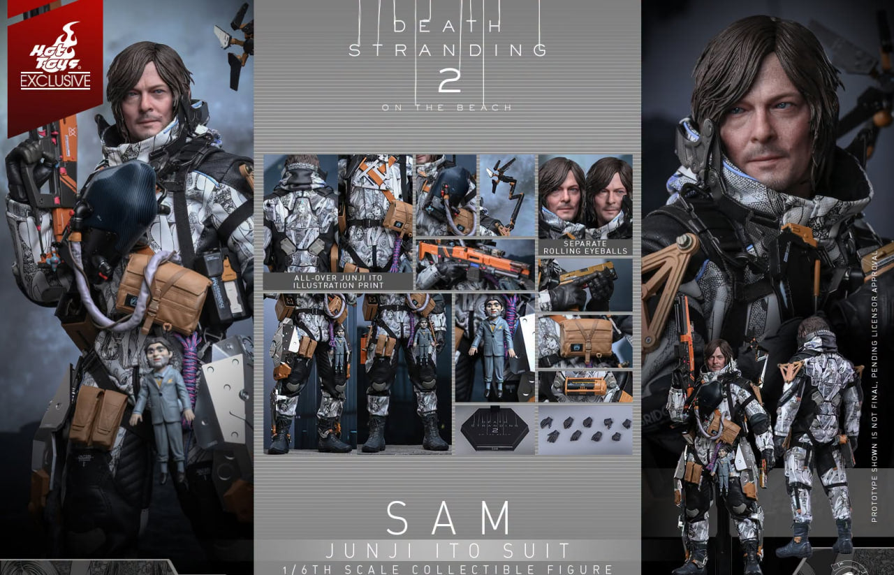Preorder🔥Hot Toys VGM89 Death Stranding 2: On the Beach Sam (Junji Ito Suit) 1/6th scale Collectible Figure