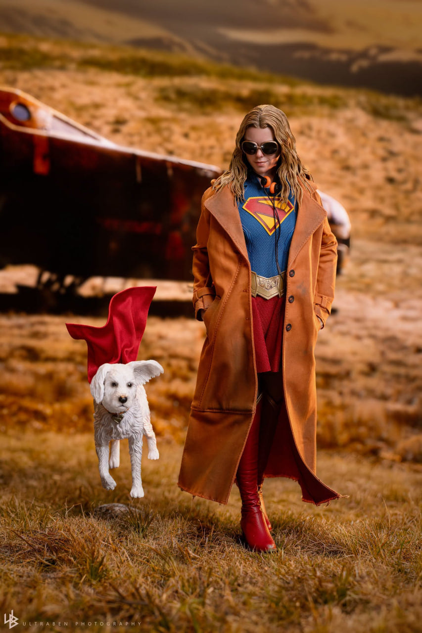 READY🔥Hot Toys MMS869 Supergirl - Supergirl & Krypto 1/6th scale Collectible Set