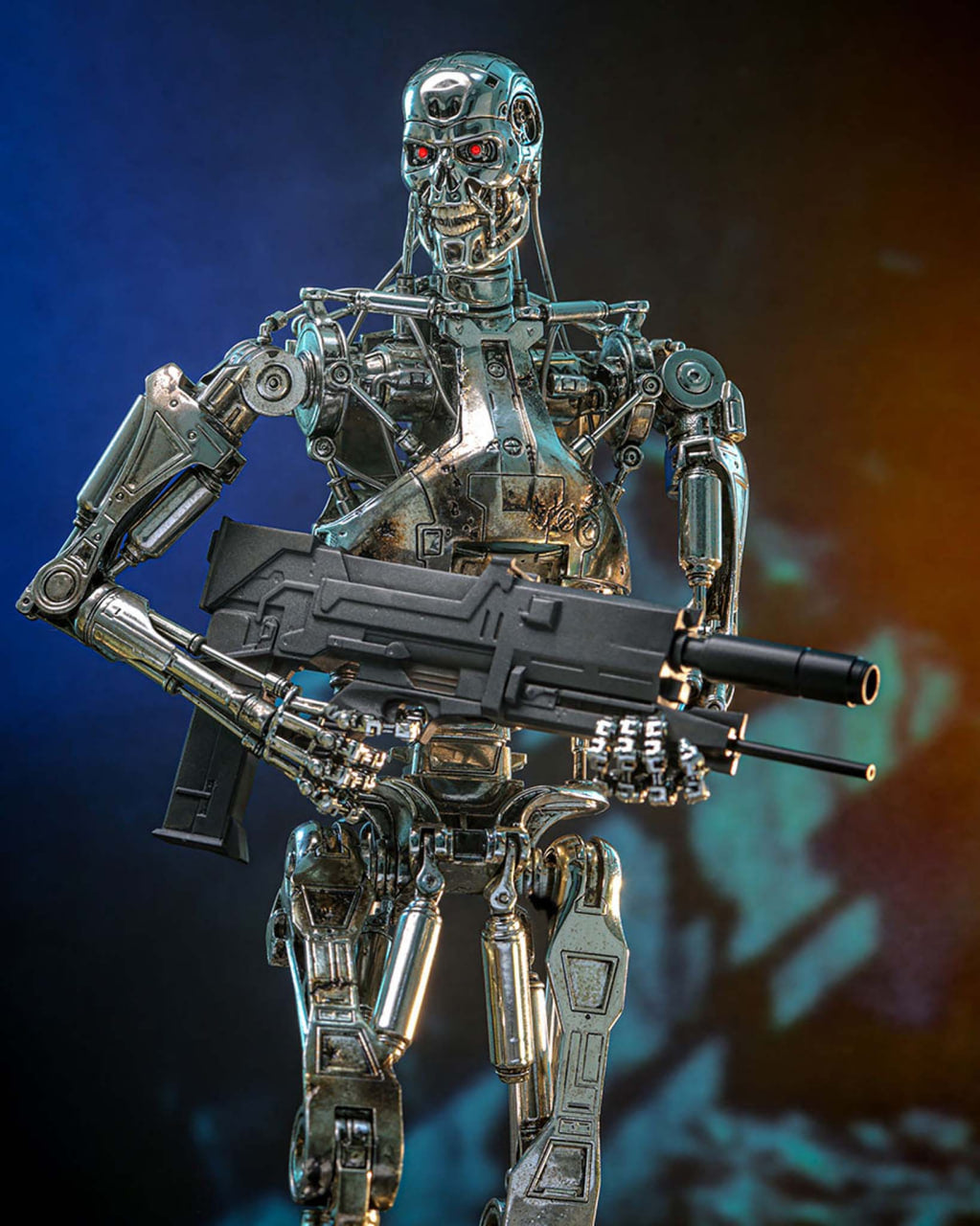 Preorder🔥Hot Toys MMS840D77 Terminator 2: Judgement Day Diecast Endoskeleton (Battle Damaged) 1/6 scale Collectible Figure