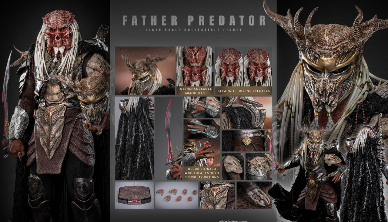 Preorder🔥Hot Toys MMS863 Predator: Badlands Father Predator 1/6th