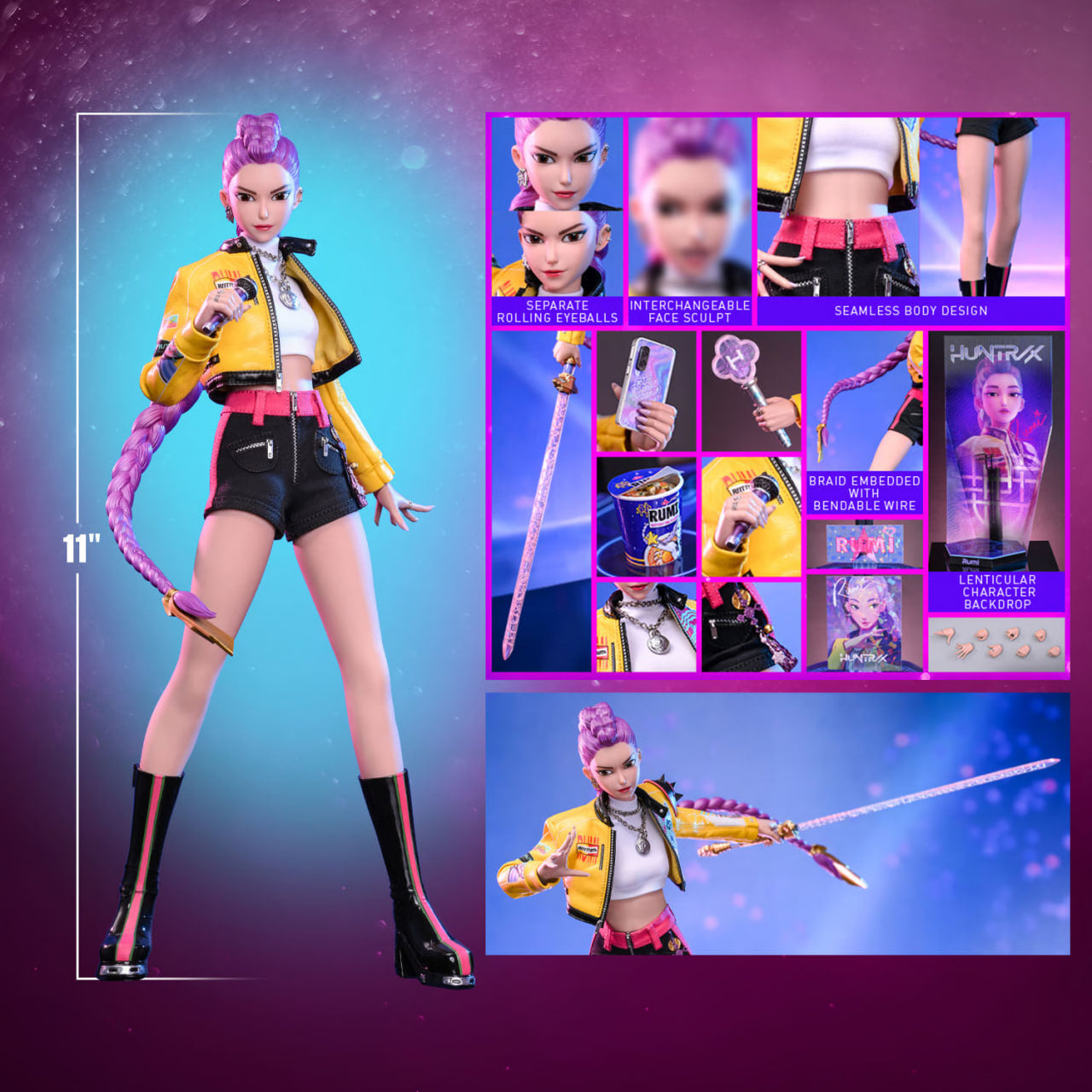 Preorder🔥Hot Toys TMS176 KPop Demon Hunters 1/6th scale Rumi