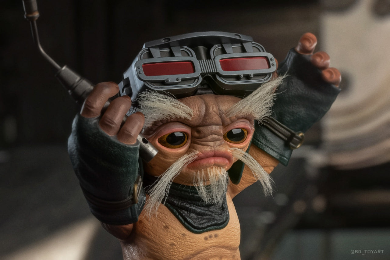 🔥Hot Toys LMS017 Star Wars: The Mandalorian & Grogu - Anzellan Droidsmith Life-Size Collectible Figure